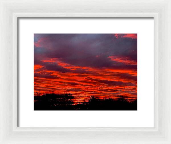 Red at Night - Framed Print