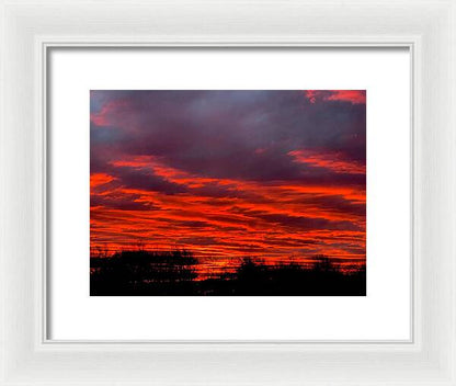 Red at Night - Framed Print