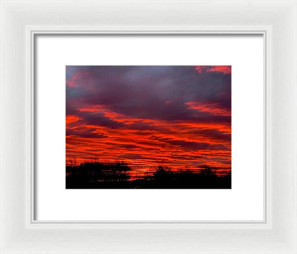 Red at Night - Framed Print