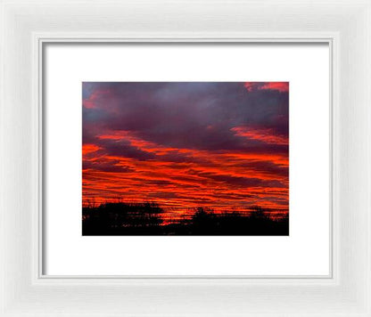 Red at Night - Framed Print