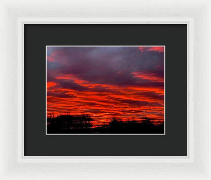 Red at Night - Framed Print