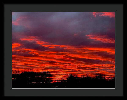 Red at Night - Framed Print