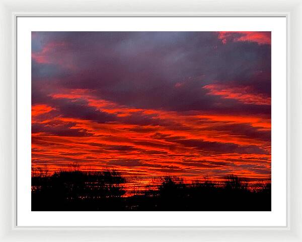 Red at Night - Framed Print
