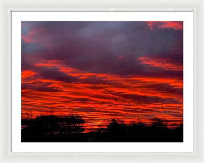 Red at Night - Framed Print