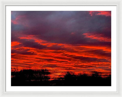 Red at Night - Framed Print