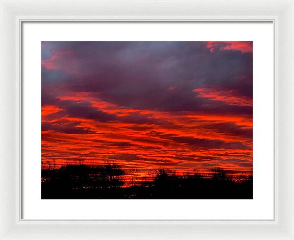 Red at Night - Framed Print