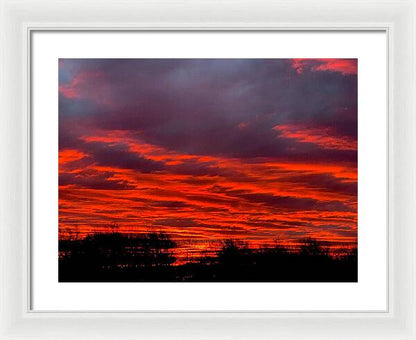 Red at Night - Framed Print