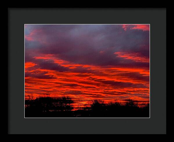 Red at Night - Framed Print