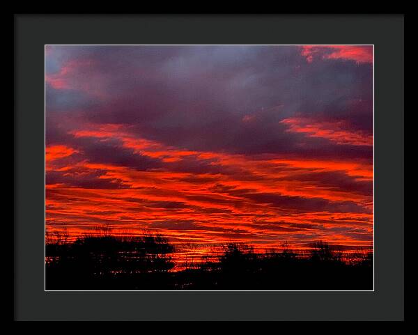 Red at Night - Framed Print