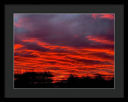 Red at Night - Framed Print