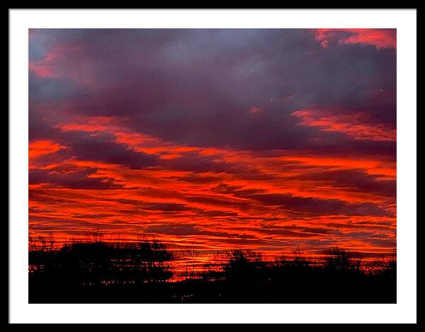 Red at Night - Framed Print
