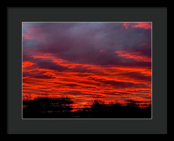 Red at Night - Framed Print
