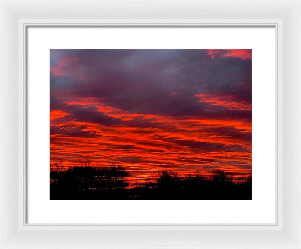 Red at Night - Framed Print