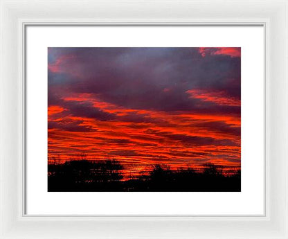 Red at Night - Framed Print