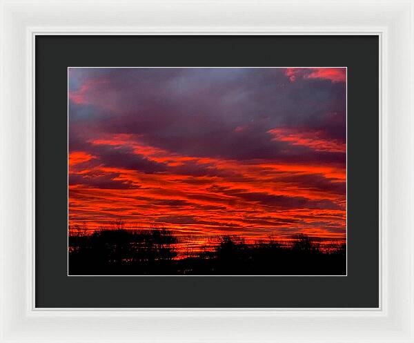 Red at Night - Framed Print