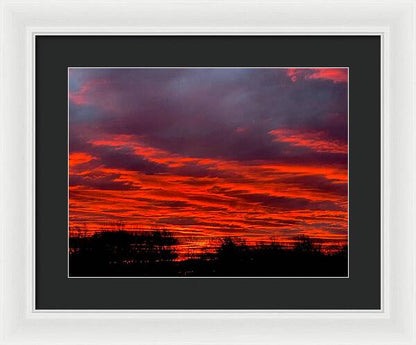 Red at Night - Framed Print