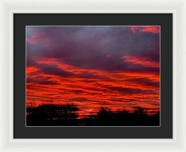 Red at Night - Framed Print