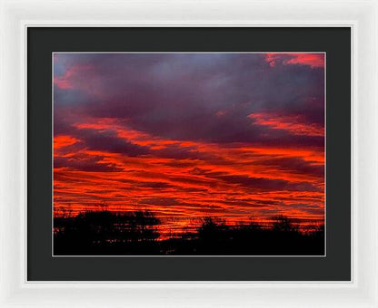 Red at Night - Framed Print