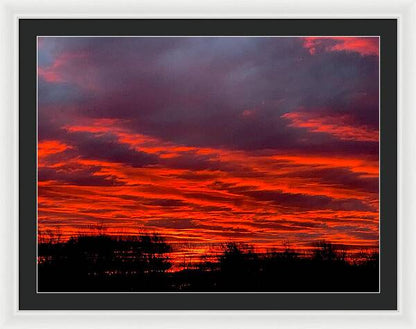 Red at Night - Framed Print