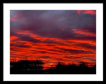Red at Night - Framed Print