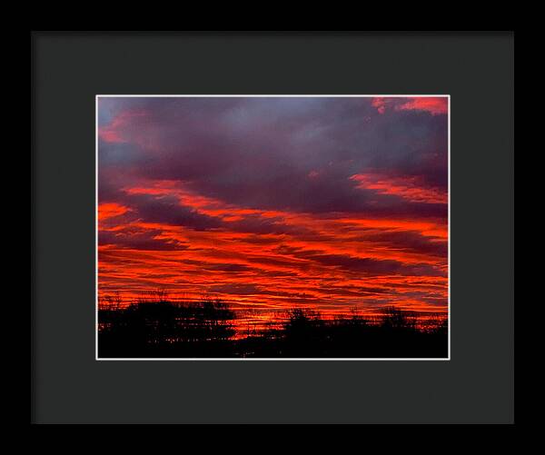 Red at Night - Framed Print