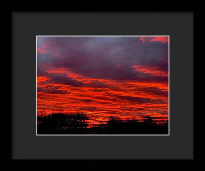 Red at Night - Framed Print