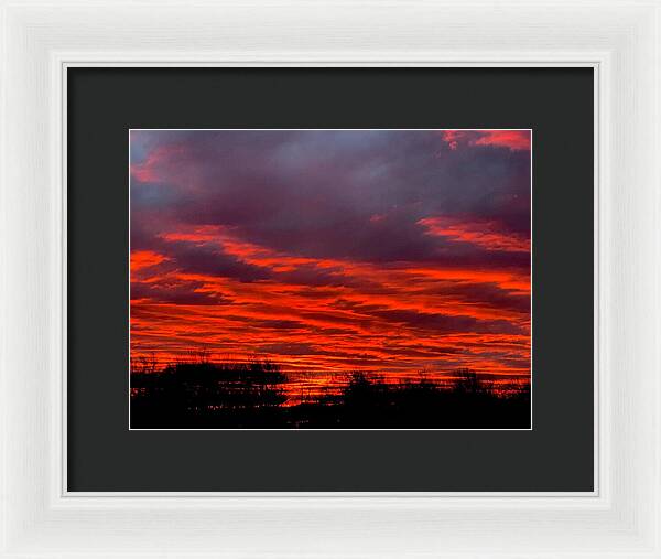 Red at Night - Framed Print