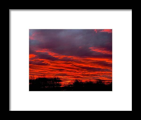 Red at Night - Framed Print