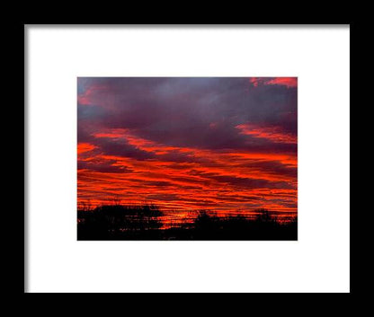 Red at Night - Framed Print