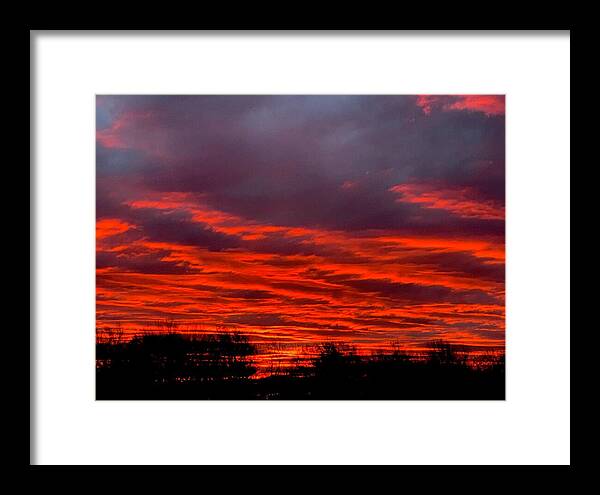 Red at Night - Framed Print