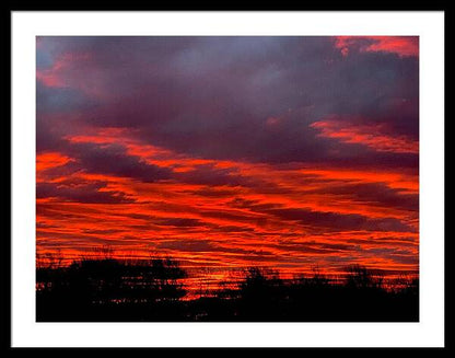 Red at Night - Framed Print