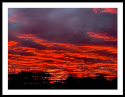 Red at Night - Framed Print