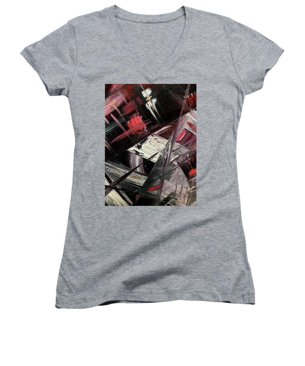 Red Ice 1 - Women's V-Neck