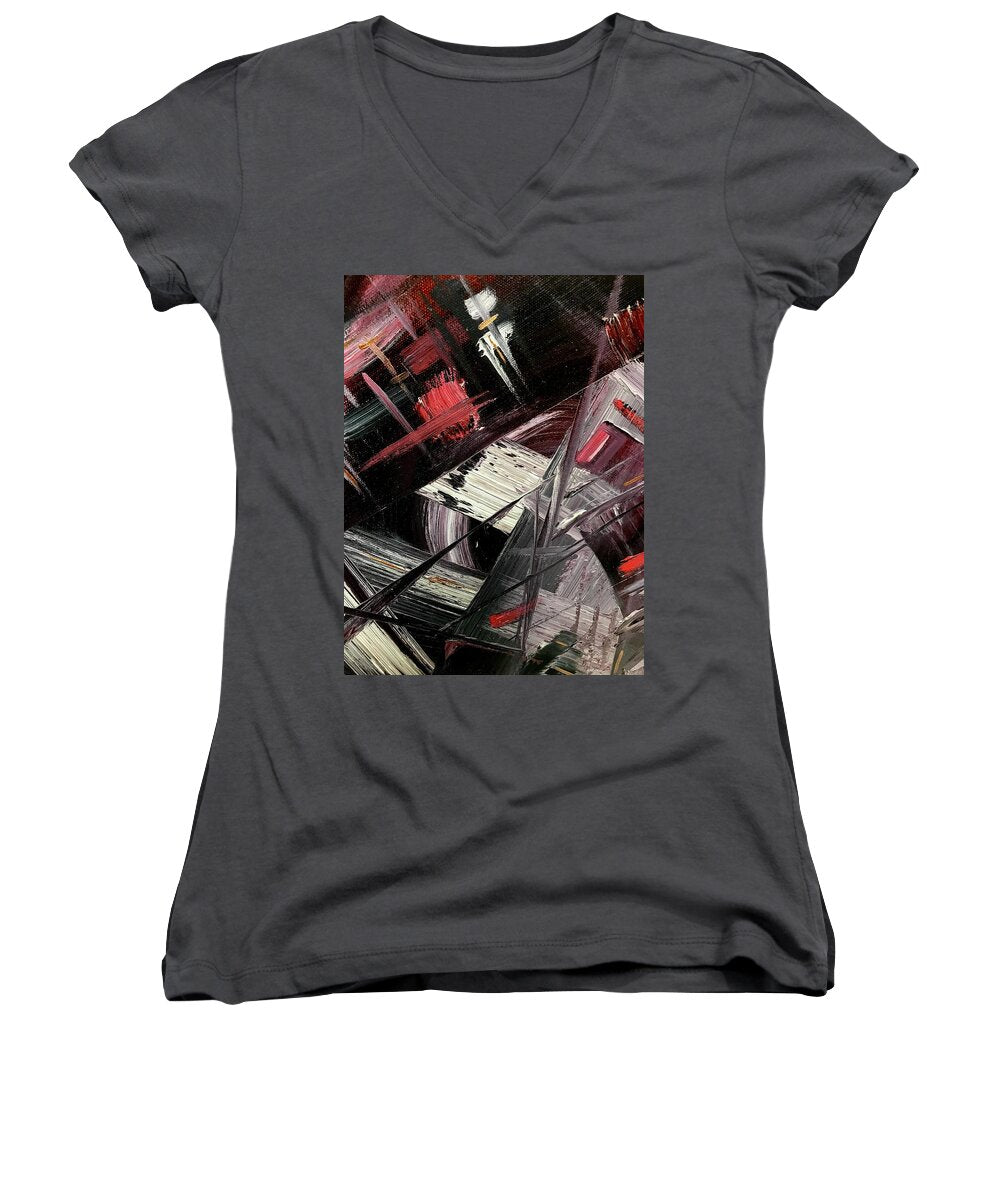 Red Ice 1 - Women's V-Neck