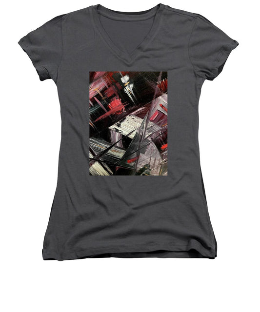 Red Ice 1 - Women's V-Neck