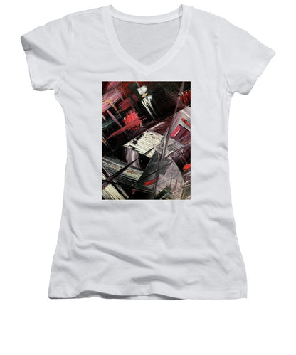 Red Ice 1 - Women's V-Neck
