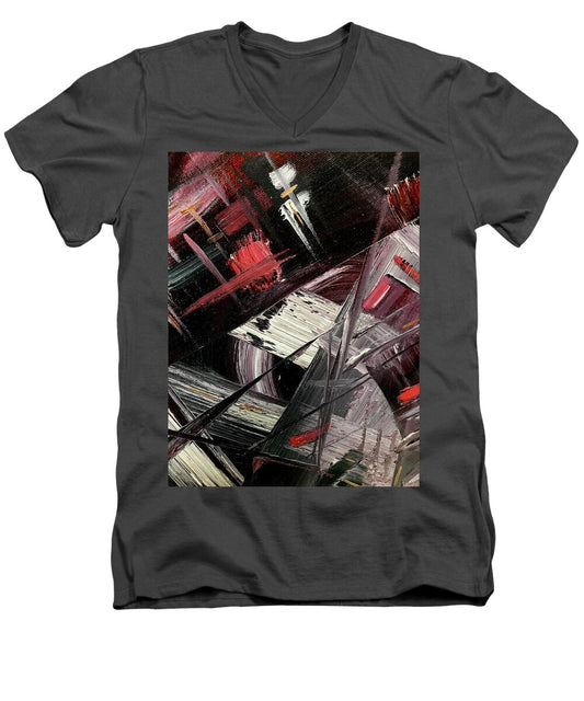 Red Ice 1 - Men's V-Neck T-Shirt