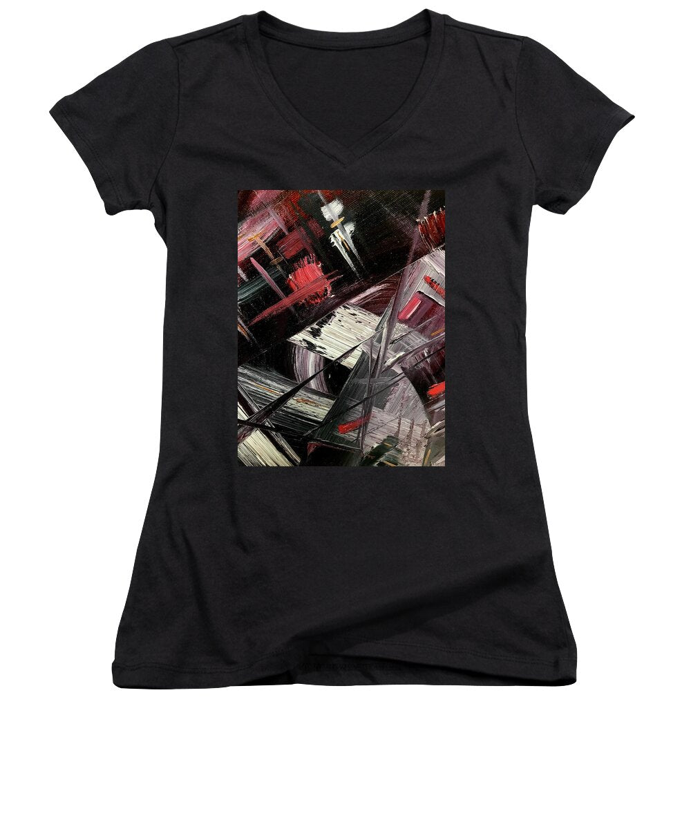 Red Ice 1 - Women's V-Neck
