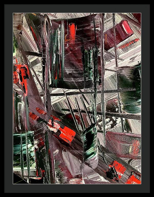 Red Ice 2 - Framed Print