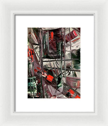 Red Ice 2 - Framed Print