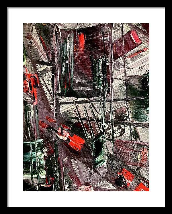 Red Ice 2 - Framed Print