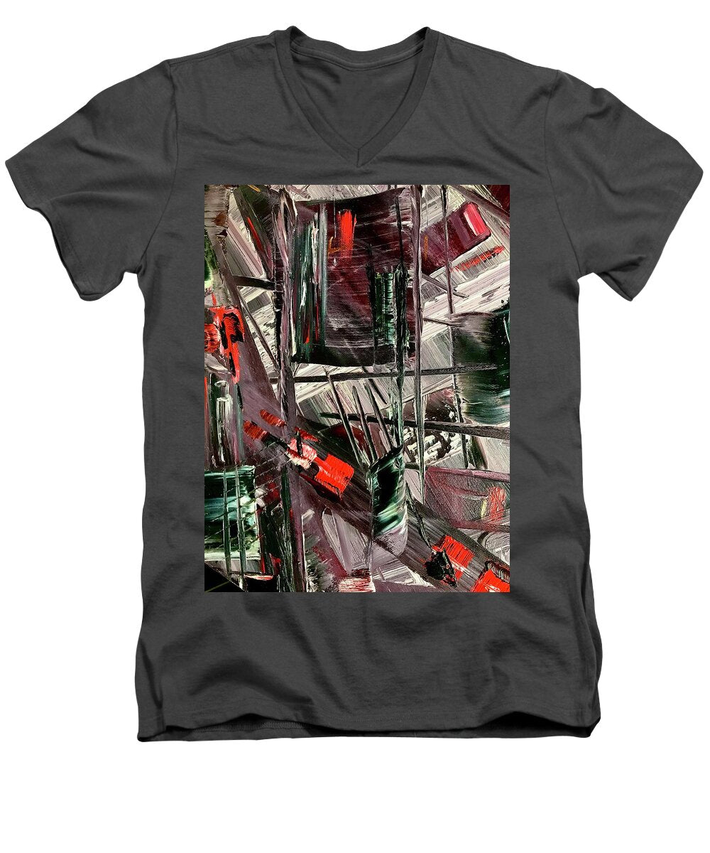 Red Ice 2 - Men's V-Neck T-Shirt