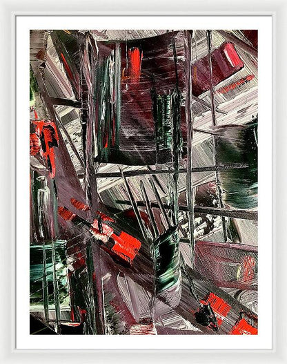 Red Ice 2 - Framed Print