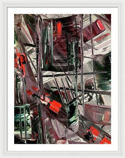 Red Ice 2 - Framed Print