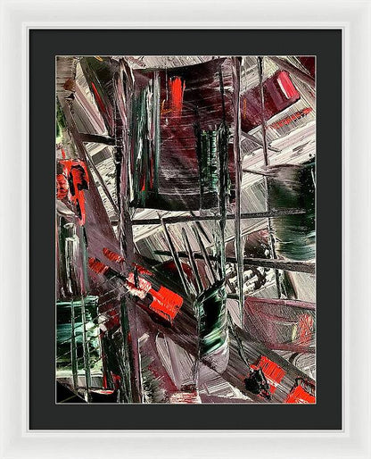 Red Ice 2 - Framed Print