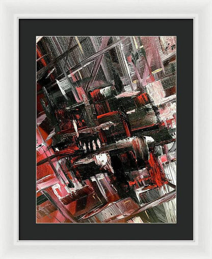 Red Ice 3 - Framed Print