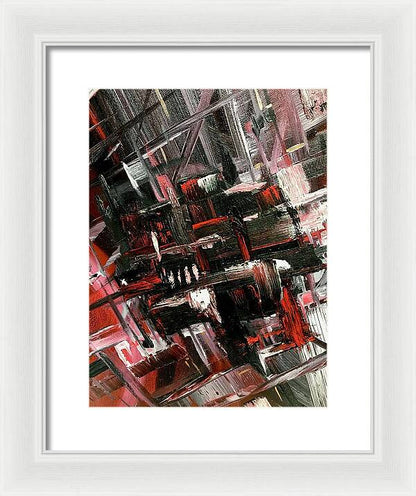 Red Ice 3 - Framed Print