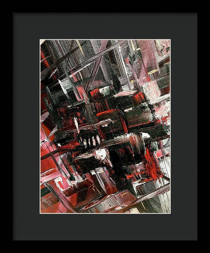 Red Ice 3 - Framed Print
