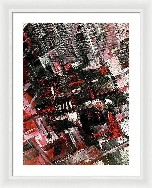 Red Ice 3 - Framed Print