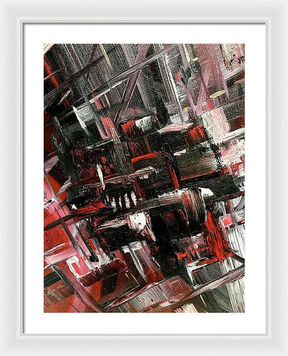 Red Ice 3 - Framed Print